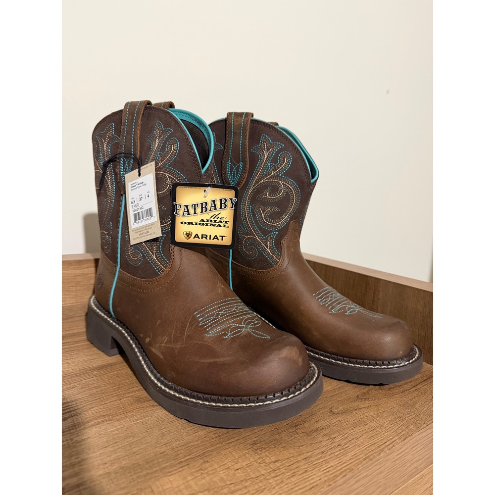 Ariat Fatbaby Heritage Western Boots Brown Turquoise 10021462 Womens 6.5